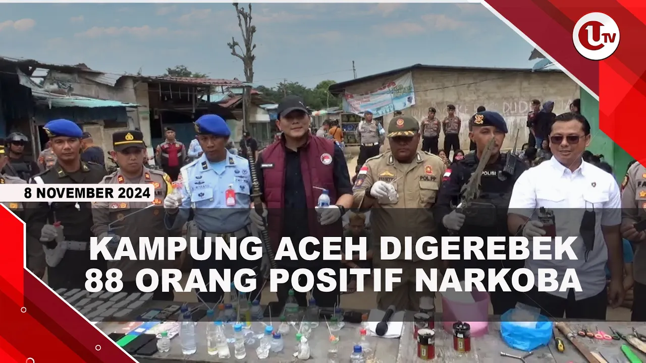 Kampung Aceh Digerebek, 92 Orang Diamankan 22 Diantaranya Wanita