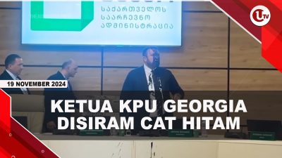 [VIDEO] Dituduh Curang, Ketua KPU Georgia Disiram Cat Hitam