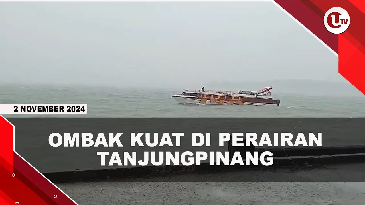 Ombak Kuat di Perairan Tanjungpinang
