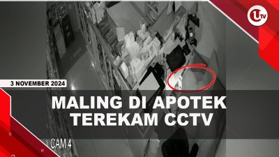 [VIDEO] Maling di Apotek Pilih Koin Ketimbang Laptop dan Uang Rp1 Juta