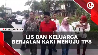 [VIDEO] Berjalan Kaki ke TPS, Lis dan Keluarga Nyoblos di TPS 020 Hang Lekir