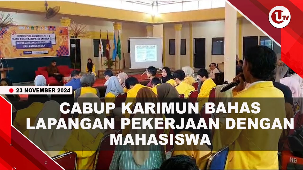Cabup Karimun Bahas Lapangan Pekerjaan Dengan Mahasiswa