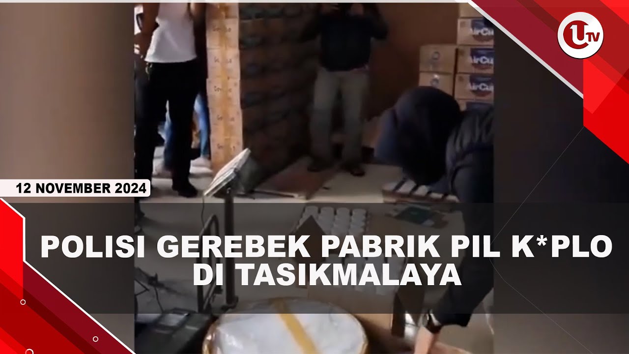 Polisi Gerebek Pabrik Pil Koplo di Tasikmalaya