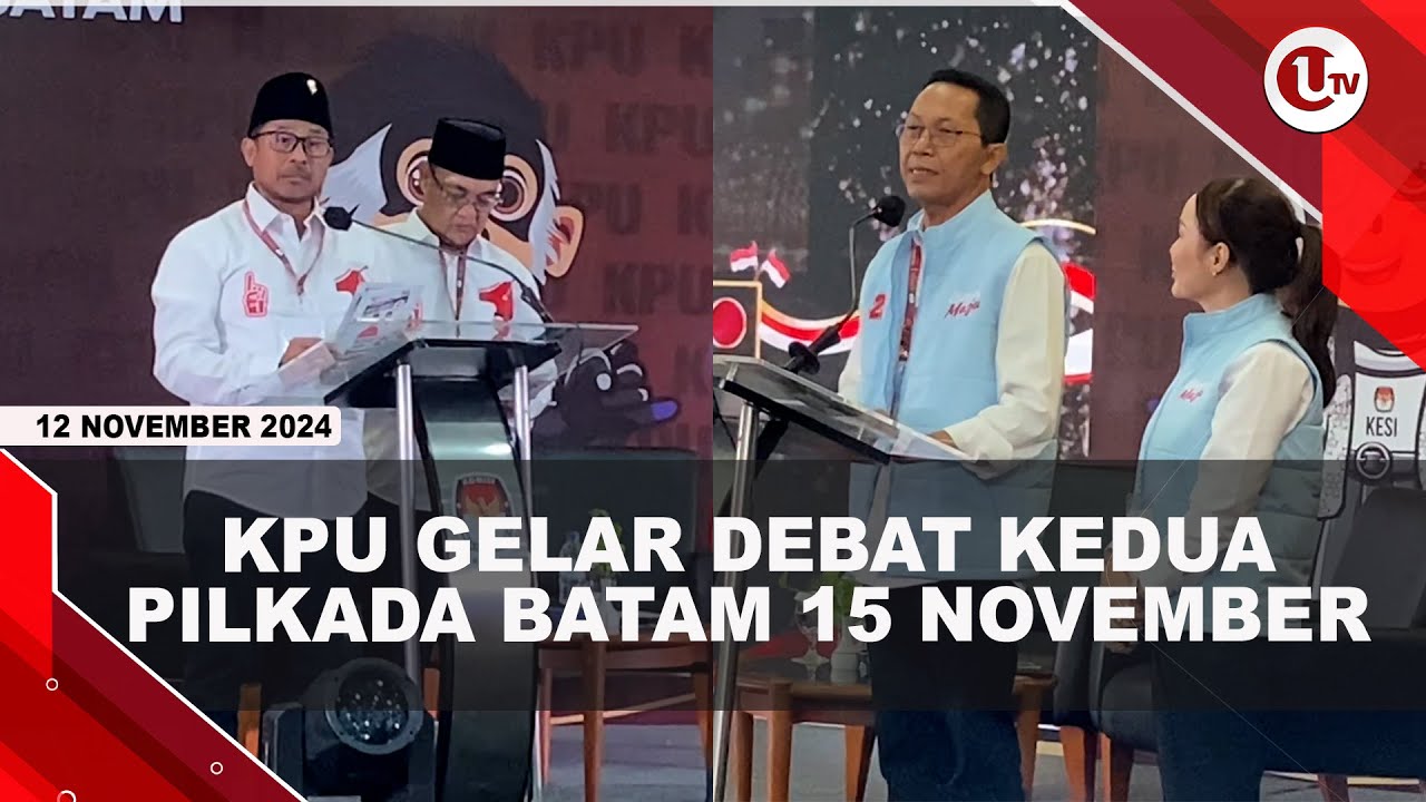 KPU Gelar Debat Kedua Pilkada Batam 15 November