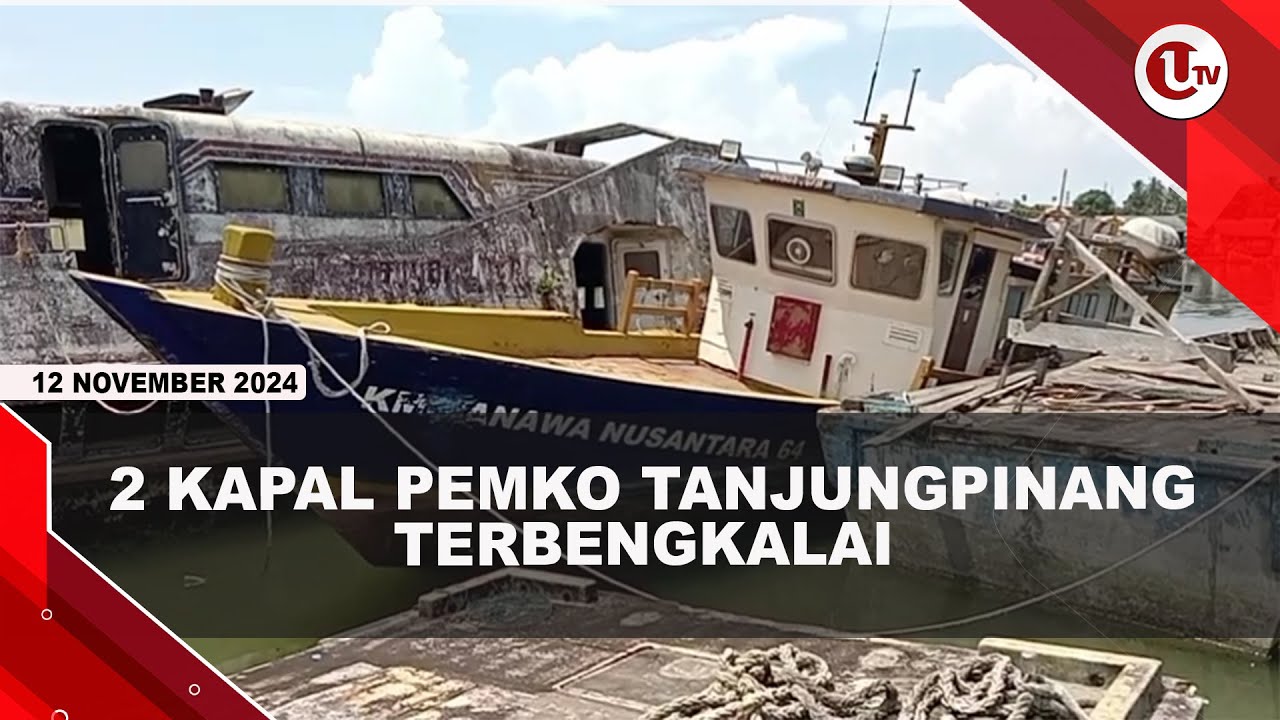 2 Kapal Pemko Tanjungpinang Terbengkalai