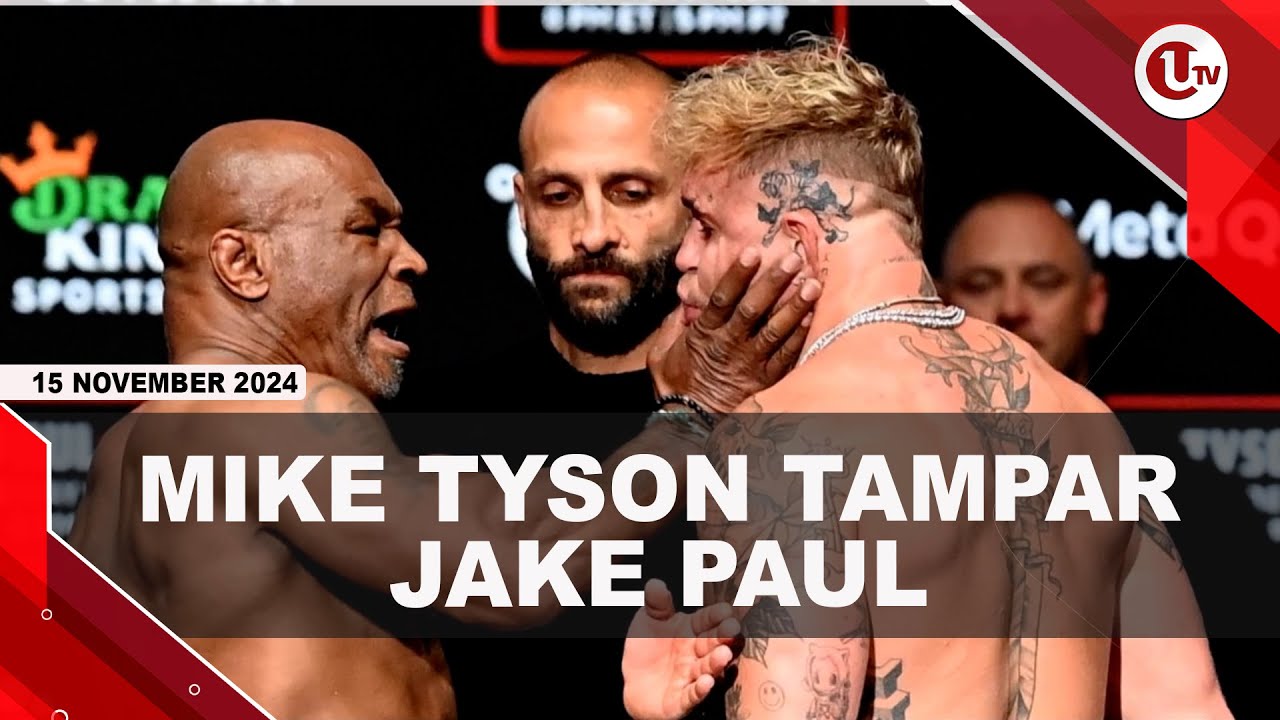 Mike Tyson Tampar Jake Paul, Acara Timbang Badan Rusuh