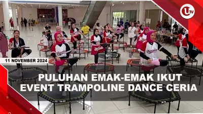 [VIDEO] Puluhan Emak-Emak Ikut Event Trampoline Dance Ceria
