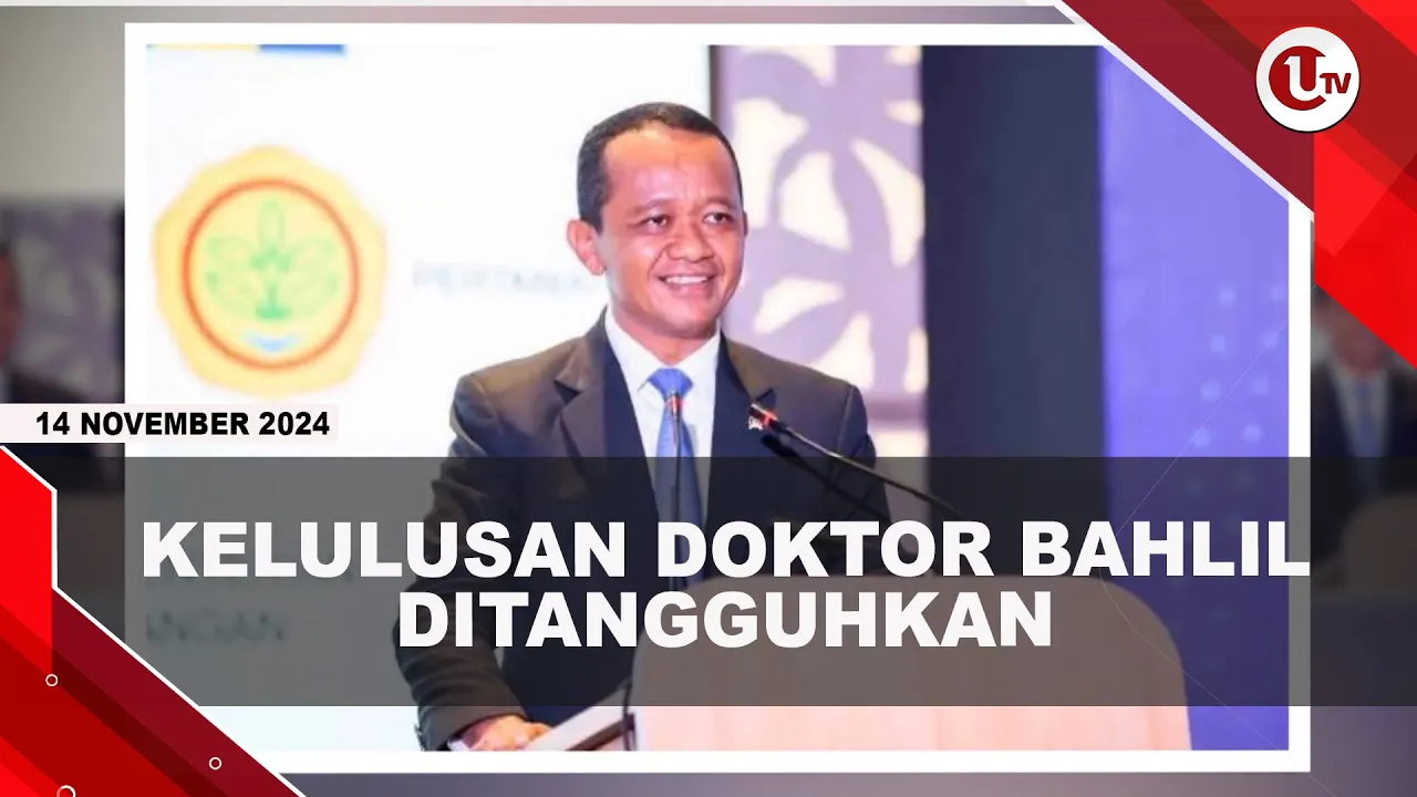 Universitas Indonesia Tangguhkan Kelulusan Doktor Bahlil