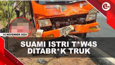 [VIDEO] Truk Pembawa Ayam Tabrak Pemotor, Suami Istri Tewas di Tempat
