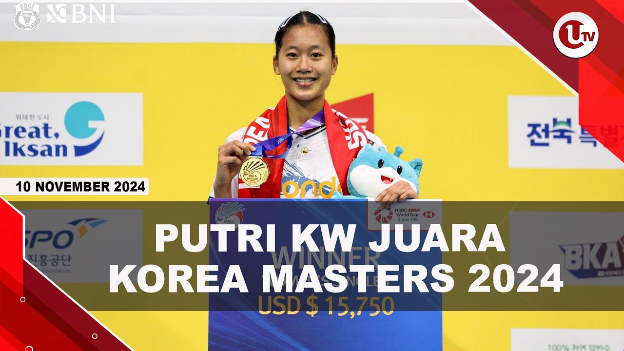 Putri KW Pebulutangkis Indonesia Pertama Juara Korea Masters