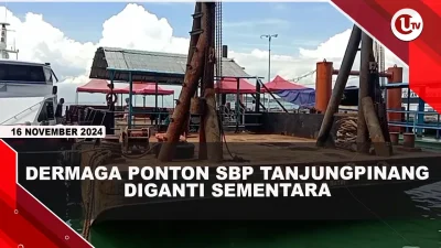 [VIDEO] Dermaga Ponton SBP Tanjungpinang Diganti Sementara