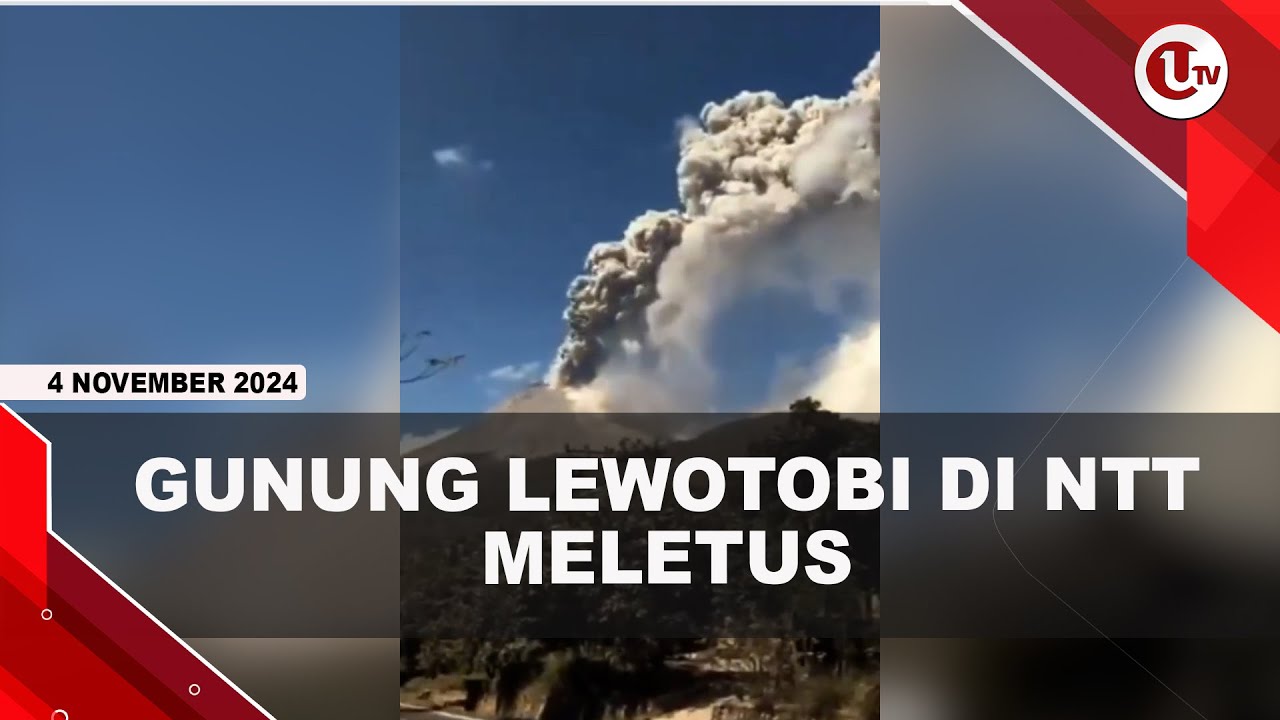 Gunung Lewotobi di NTT Meletus, 10 Orang Meninggal
