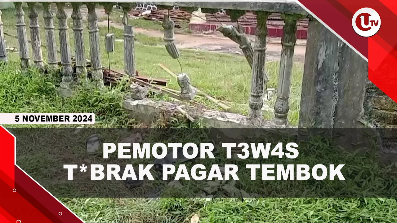 Bonceng Tiga, Pemotor Tewas Tabrak Pagar Tembok Rumah Adat