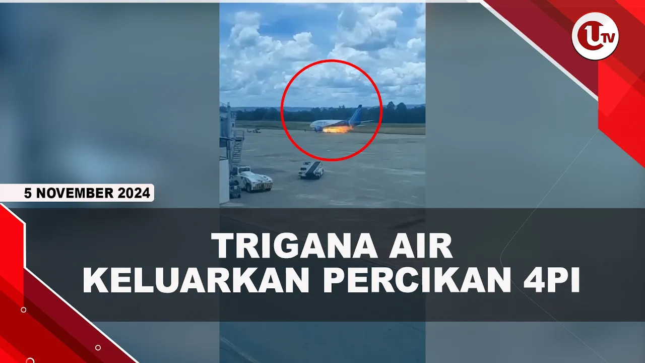 Trigana Air Muncul Percikan Api, 4 Penumpang Terluka Lompat Jendela