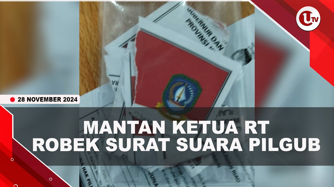 Mantan Ketua RT Di Karimun Robek Surat Suara