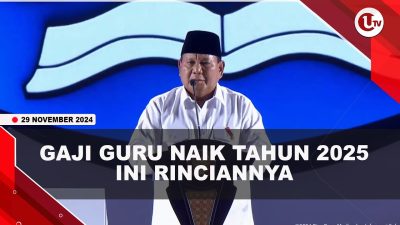[VIDEO] Prabowo Umumkan Kenaikan Gaji Guru Tahun 2025