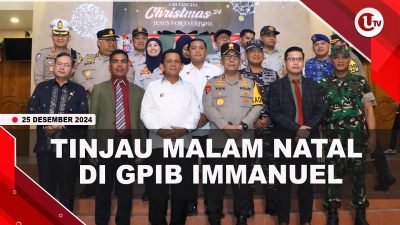 [VIDEO] Forkopimda Kepri Tinjau Malam Natal di GPIB Immanuel Batam