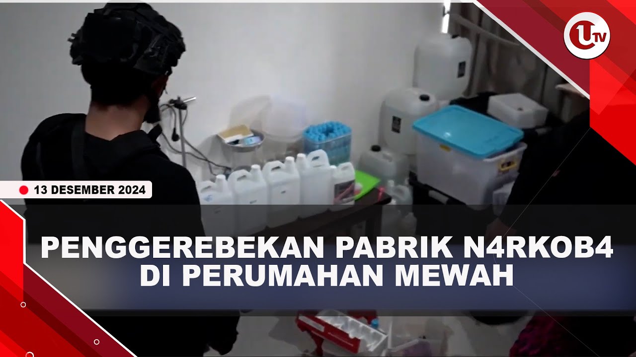 Bareskrim Bongkar Pabrik Narkoba di Perumahan Mewah di Bandung