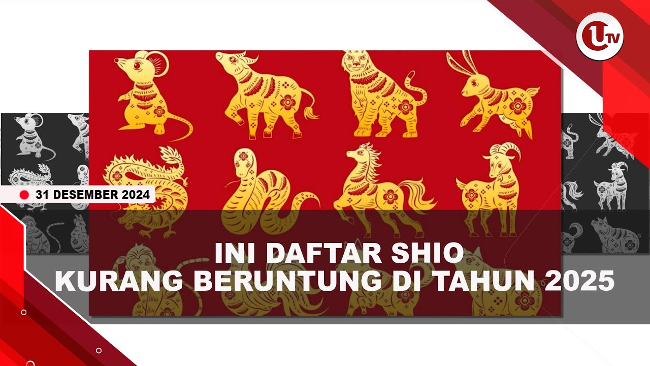 Daftar Shio Kurang Beruntung di Tahun 2025