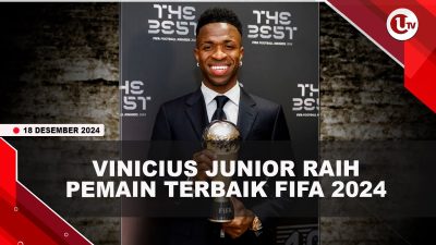 [VIDEO] Pemain Madrid Vinicius Junior Raih Pemain Terbaik FIFA 2024