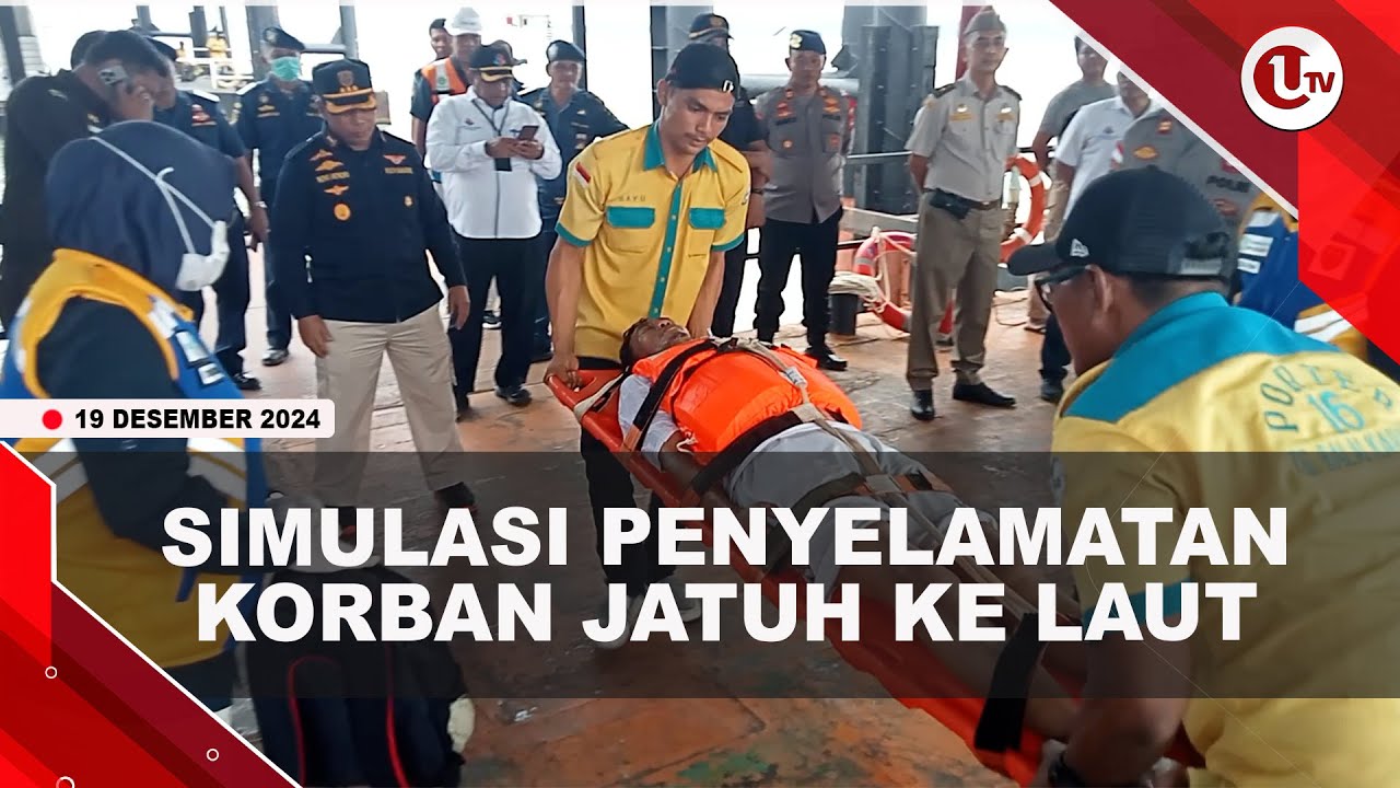 KSOP Karimun Simulasi Penyelamatan Korban Terjatuh ke Laut