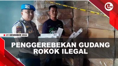 [VIDEO] Ditpolairud Polda Kepri Gerebek Gudang Rokok Ilegal di Karimun