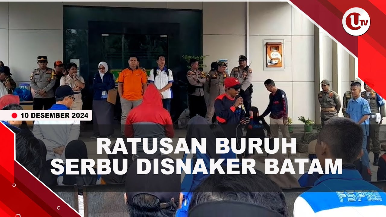 Ratusan Buruh Kawal Rapat Dewan Pengupahan di Disnaker