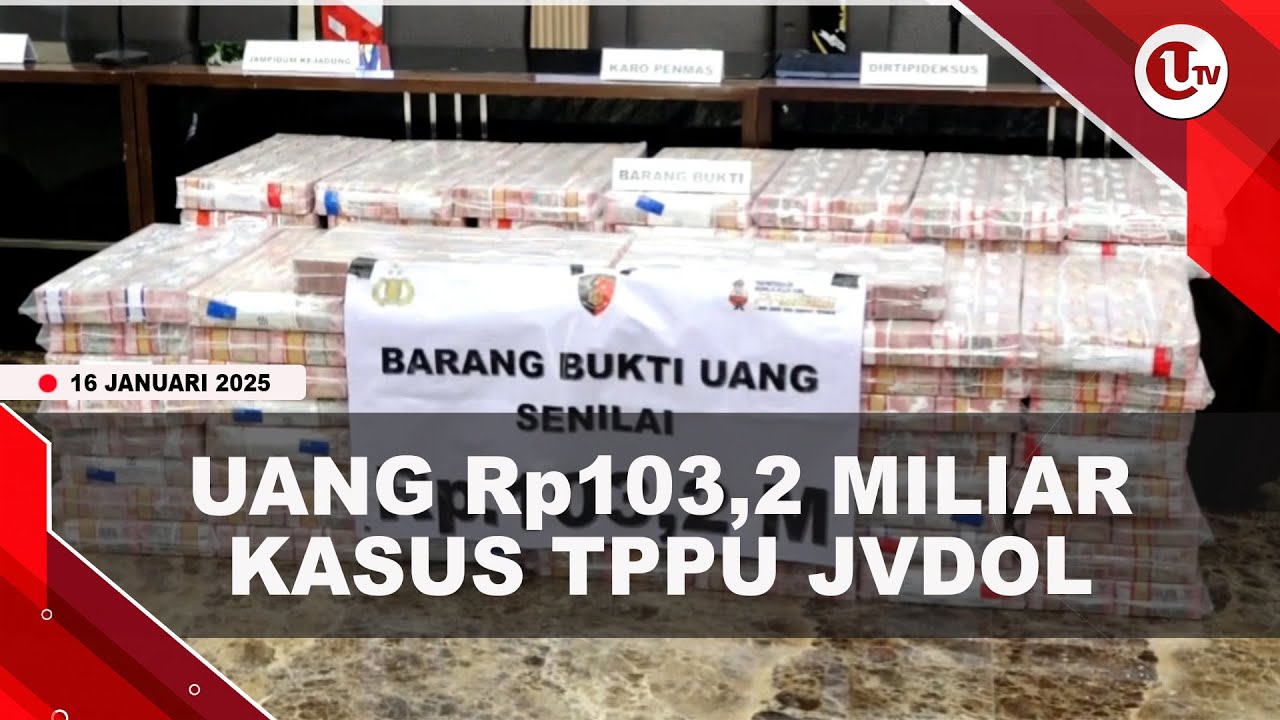 Bareskrim Sita Uang Rp103,2 Miliar Kasus TPPU Judi Online