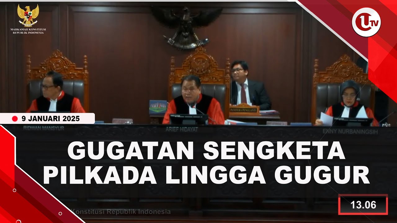 MK Gugurkan Gugatan Sengketa Pilkada Lingga Karena Pemohon Tak Hadir