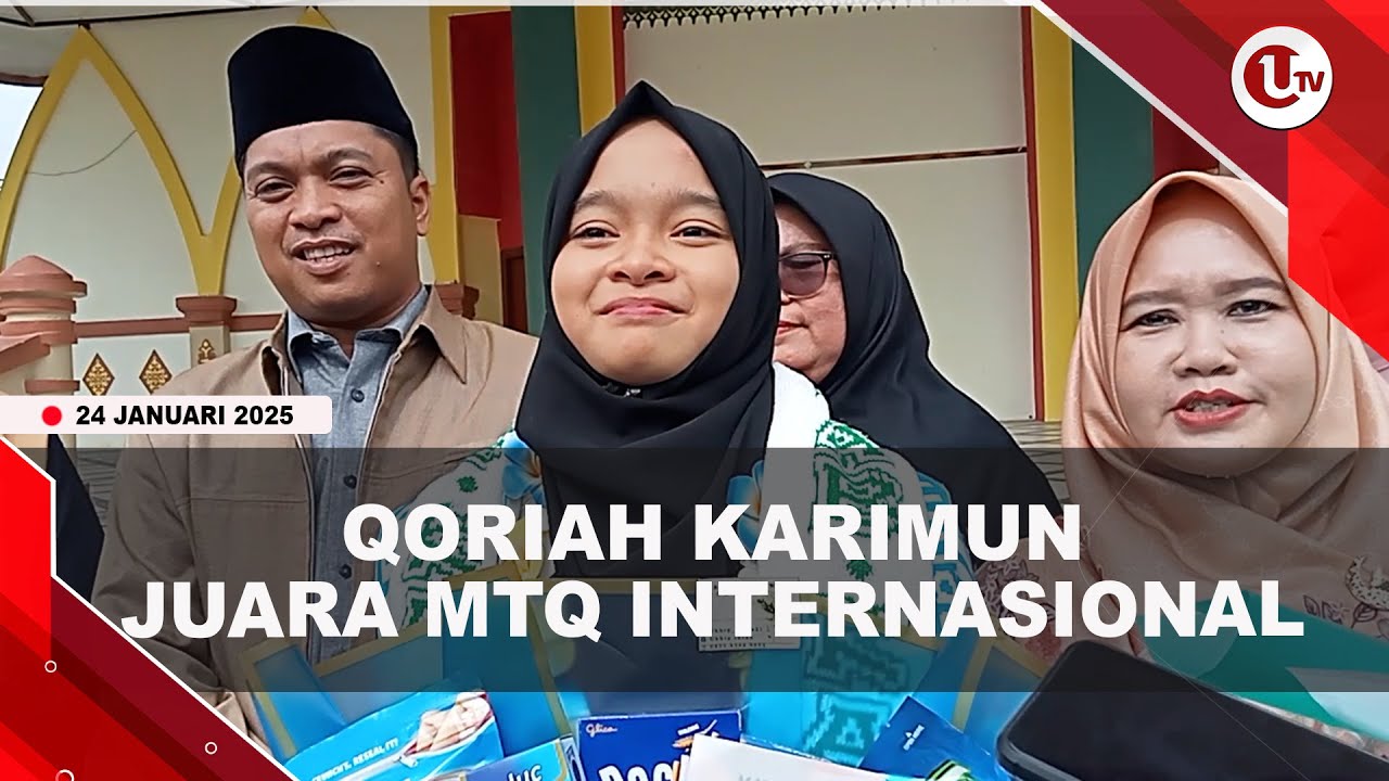Membanggakan, Qoriah Muda Karimun Juara MTQ Internasional di Qatar