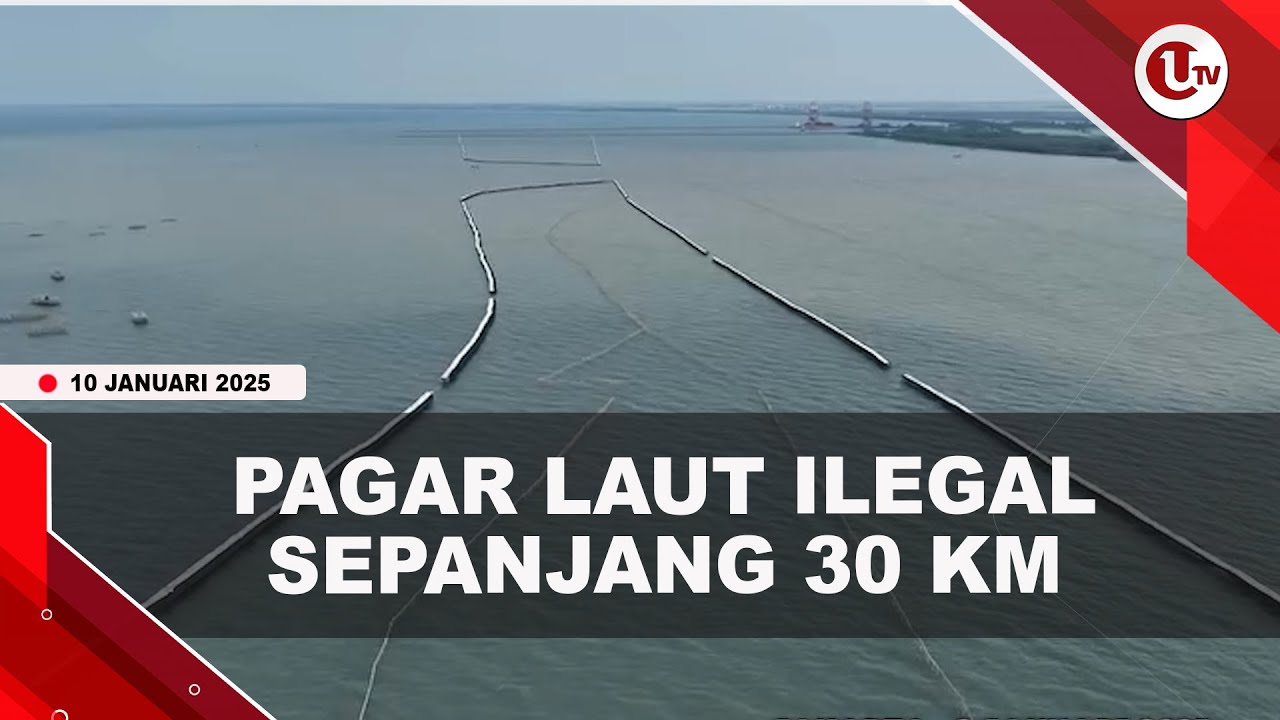 KKP Segel Pagar Laut Ilegal Sepanjang 30 Km