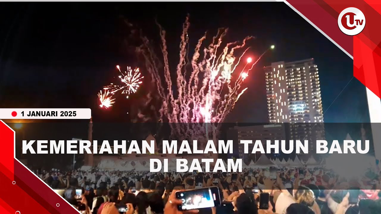 Pesta Kembang Api Meriahkan Malam Pergantian Tahun di Batam
