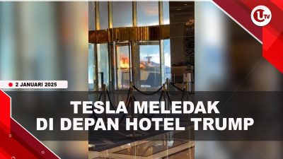 [VIDEO] Tesla Meledak di Depan Hotel Trump, Satu Orang Tewas