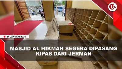[VIDEO] Masjid Agung Al-Hikmah Segera Dipasang Kipas dari Jerman Seharga Rp98 Juta