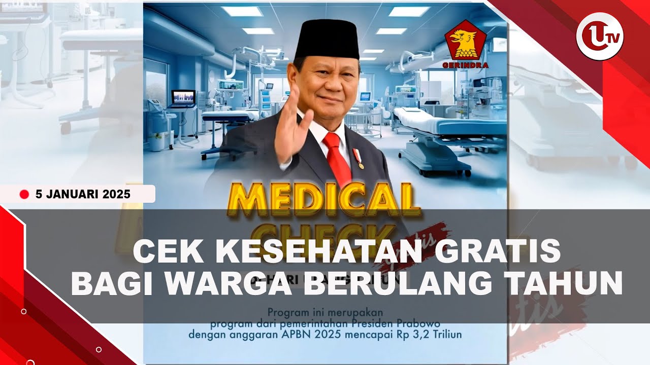 Prabowo Buat Program Cek Kesehatan Gratis Bagi Warga Berulang Tahun