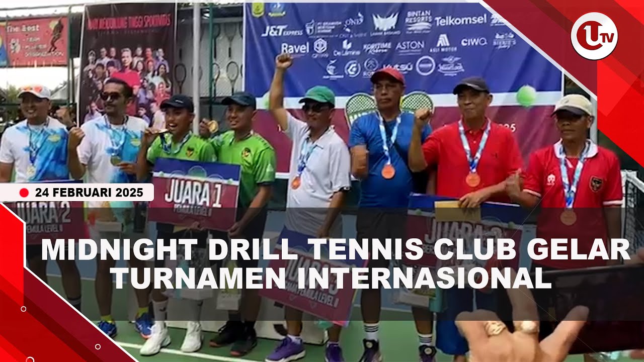 Midnight Drill Tennis Club Gelar Turnamen Internasional