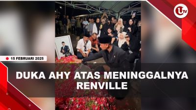[VIDEO] Pemakaman Bendum Demokrat Renville Diiringi Isak Tangis