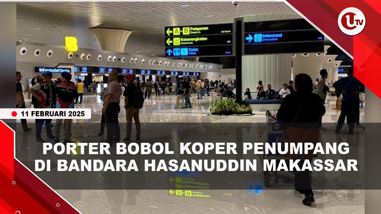 Porter Bobol Koper Penumpang di Bandara Hasanuddin Makassar