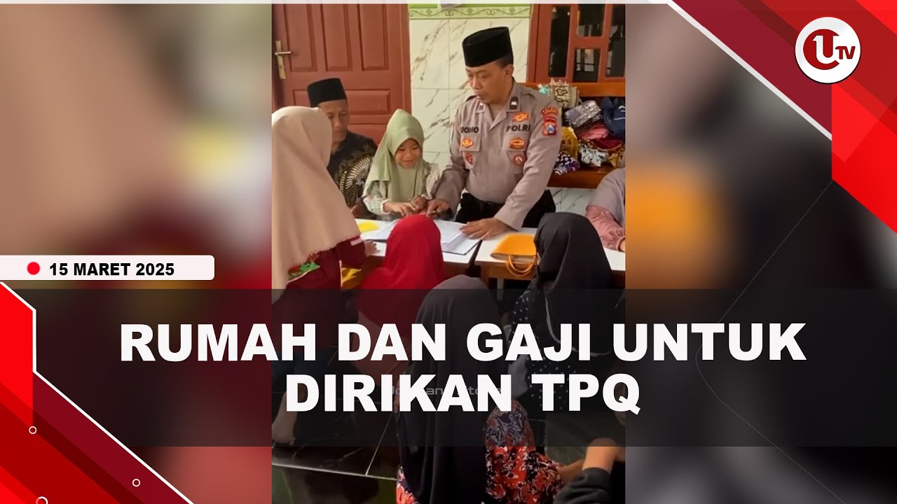 Polisi di Jombang Relakan Rumah dan Gaji untuk TPQ