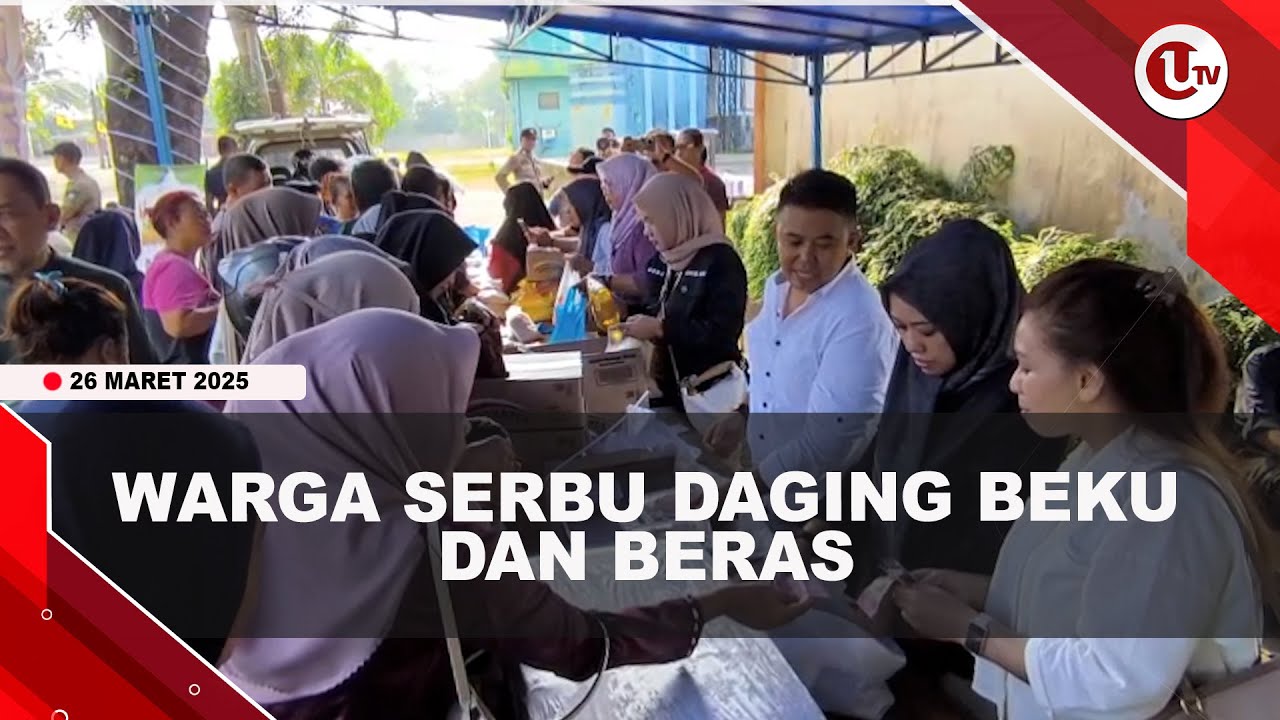 Warga Bintan Timur Berburu Daging Beku dan Beras di Bazar Ramadan