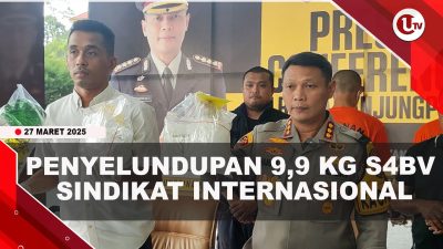 [VIDEO] Polresta Tanjungpinang Gagalkan Penyelundupan 9,9 Kg Sabu dari Malaysia