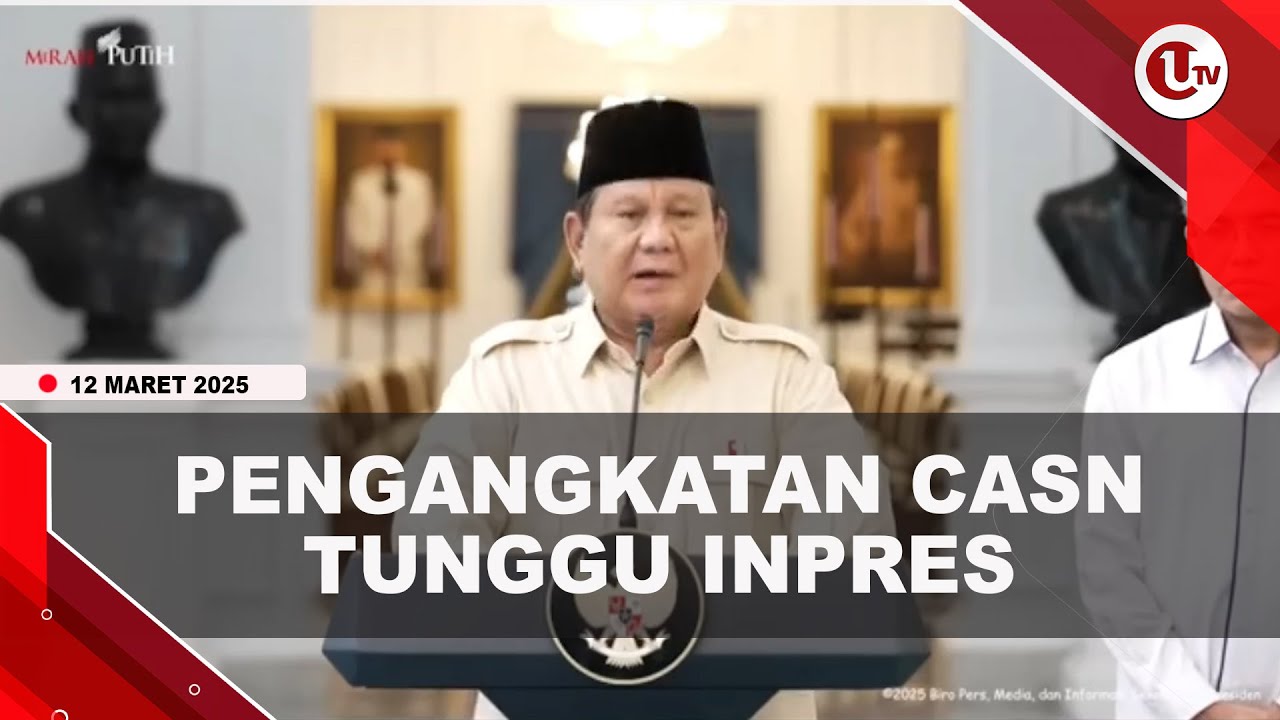 Prabowo Bakal Tertibkan Inpres Pengangkatan CASN