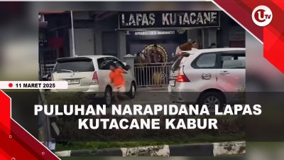 [VIDEO] 50 Napi Lapas Kutacane Kabur, Dipicu Adanya Tuntutan Bilik Asrama