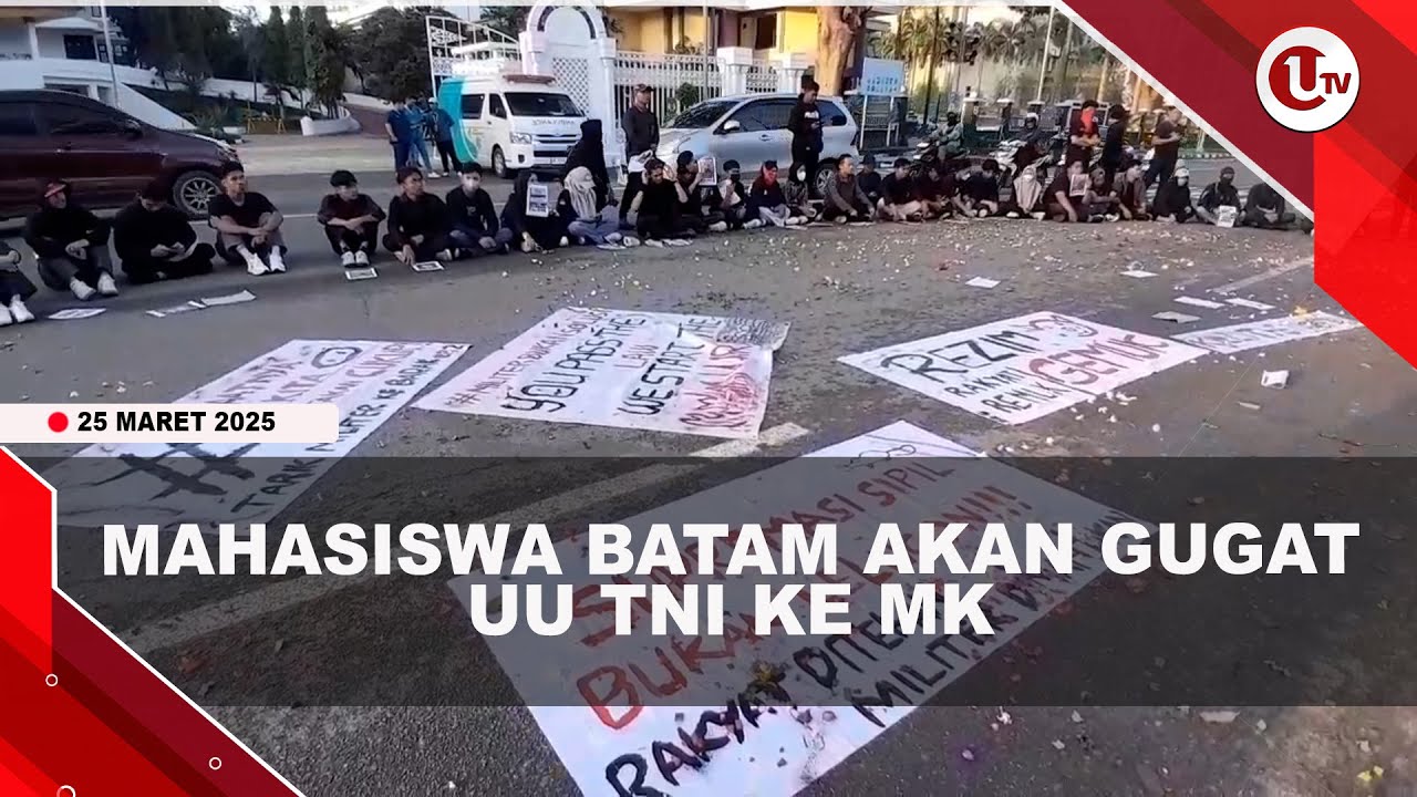 Mahasiswa Batam Tolak Pengesahan UU TNI dan Siap Gugat ke MK