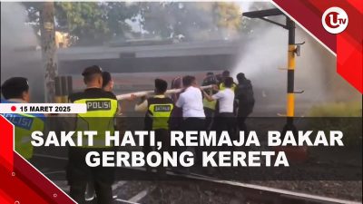 [VIDEO] Remaja Bakar Gerbong Kereta Api di Jogja Jadi Tersangka