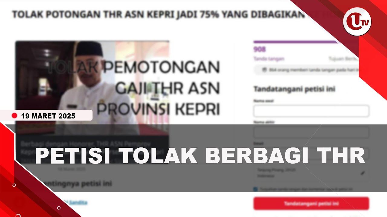 ASN Pemprov Kepri Tolak Berbagi THR Dengan Honorer