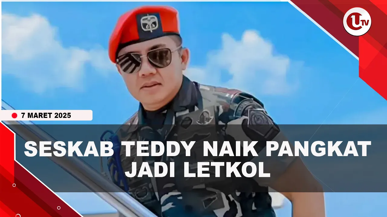 Naik Pangkat Jadi Letkol, Ini Prestasi Militer Seskab Teddy Indra Wijaya