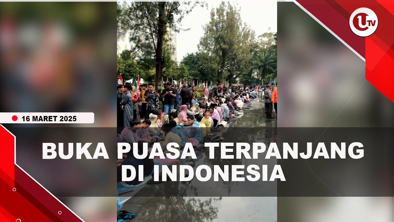 Raih Rekor Muri, Buka Puasa Terpanjang 2,8 Kilometer