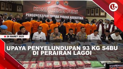 [VIDEO] Kronologi Penangkapan Kapal Penyelundupan 93 Kg Sabu di Perairan Lagoi