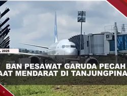 [VIDEO] Ban Pesawat Pecah Saat Mendarat Di Bandara Raja Haji Fisabilillah Tanjungpinang